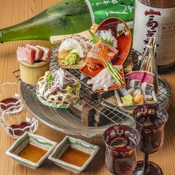 魚ヲ朴葉ル ごくつぶし_刺身